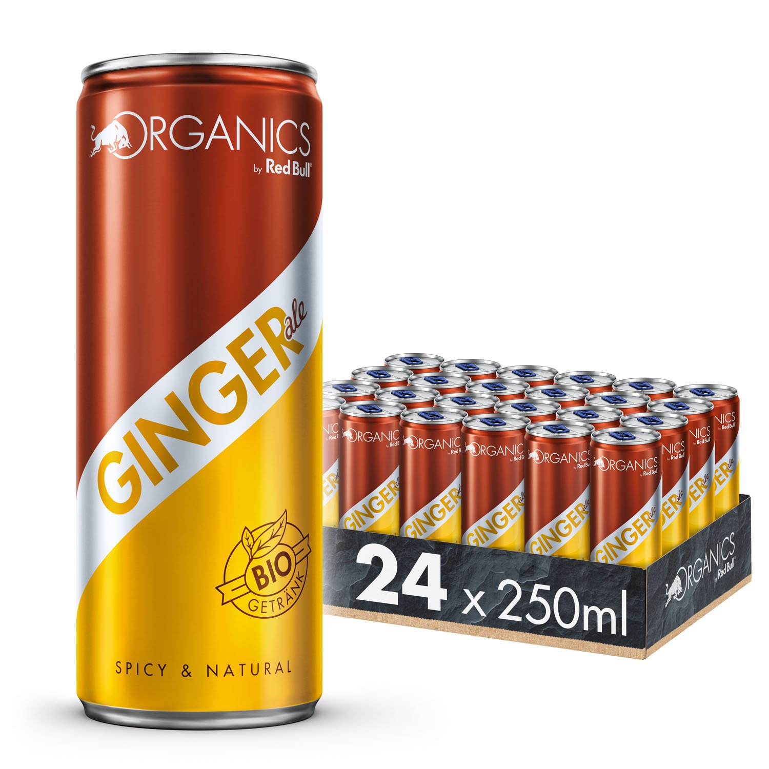 Organics by Red Bull Tonic Water 24 x 250 ml Dosen Bio Getränke 24er Palette