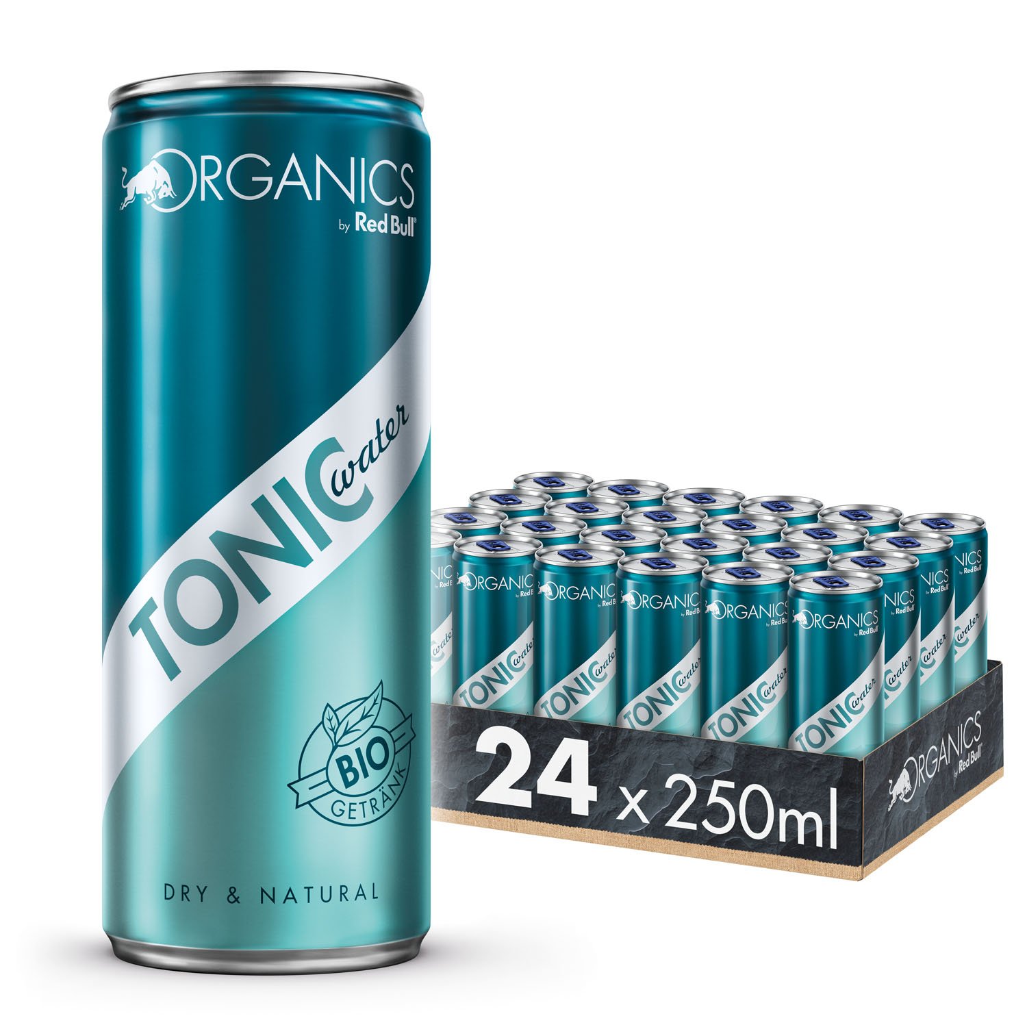 Organics by Red Bull Tonic Water Dosen Bio, 24er Palette, EINWEG (24 x 250 ml)