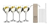 RIEDEL Gin Tonic Vorteilsset 5441/97 + Gratis 4er Set EKM Living Glas Trinkhalm