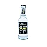 6 Glaslaschen (250 ml) Gjito London Dry GIN + Tonic Water - Handmade am Niederrhein - Premium Gintonic - Longdrink - 10% Vol - Mixgetränk