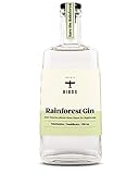 BIRDS Rainforest Gin Handmade Dry Gin mit Basilikum, Zitrus, Ingwer & Rosa Pfeffer Aus Deutschland Geschenkidee für Weltverbesserer (0,5l)