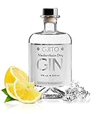 GJITO Niederrhein Dry Gin - Premium Made in Germany - Original London Dry Gin - Manufaktur am Niederrhein (0,5 L / 44% VOL) - Zitrus Note