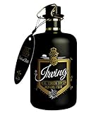 Irving Real London Dry Gin, Premium Gin aus deutscher Herstellung in Designerflasche, 16 Botanicals, 44,4% vol, 0,5l