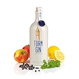TURM GIN London Dry Gin - Echt nordisch, echt gut. | Premium Bio-Gin aus Norddeutschland | Holsteiner Cox und 15 norddeutsche Botanicals [0,7 Liter]