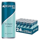 Organics by Red Bull Tonic Water, 24 x 250 ml, Dosen Bio Getränke 24er Palette, OHNE PFAND