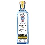 Bombay Sapphire Premier Cru Distilled Premium London Dry Gin, per Dampfinfusion hergestellt mit exotischen Botanicals und Zitronen aus Murcia, ideal als Geschenk, 47 Vol-%, 70 cl/700 ml