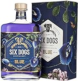 Six Dogs Gin Blue [Perlagonium and Pea] (1 x 0.7 l)