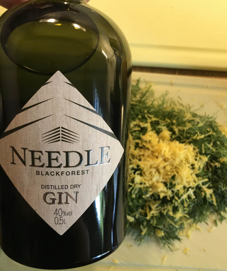 Gebeizter Lachs mit Needle Gin - ginvasion