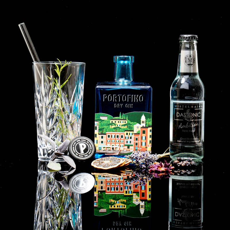 Luminarc Fiesta Combinados Color Gin Cocktailgläser-Set inkl.  Löffel und Messbecher 6er Pack